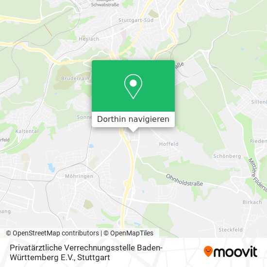 Privatärztliche Verrechnungsstelle Baden-Württemberg E.V. Karte