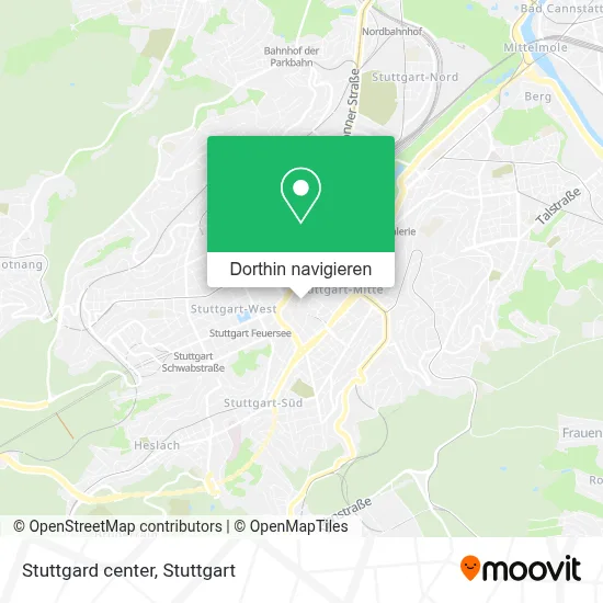 Stuttgard center Karte