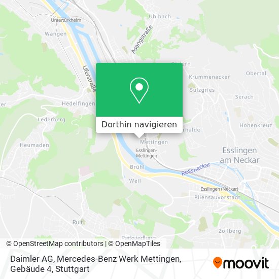 Daimler AG, Mercedes-Benz Werk Mettingen, Gebäude 4 Karte