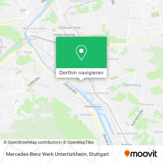 Mercedes-Benz Werk Untertürkheim Karte