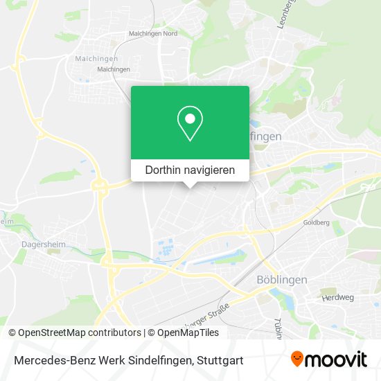 Mercedes-Benz Werk Sindelfingen Karte