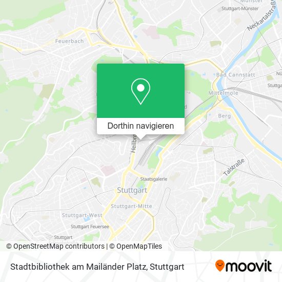 Stadtbibliothek am Mailänder Platz Karte