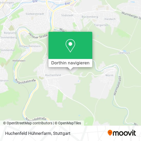 Huchenfeld Hühnerfarm Karte