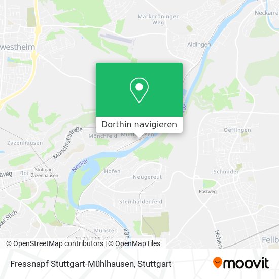 Fressnapf Stuttgart-Mühlhausen Karte
