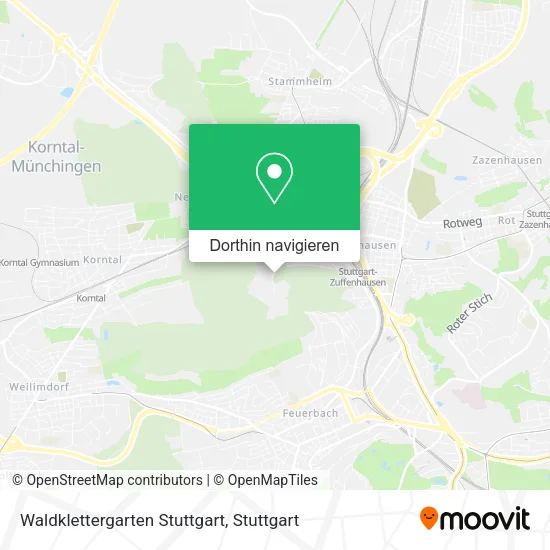 Waldklettergarten Stuttgart Karte