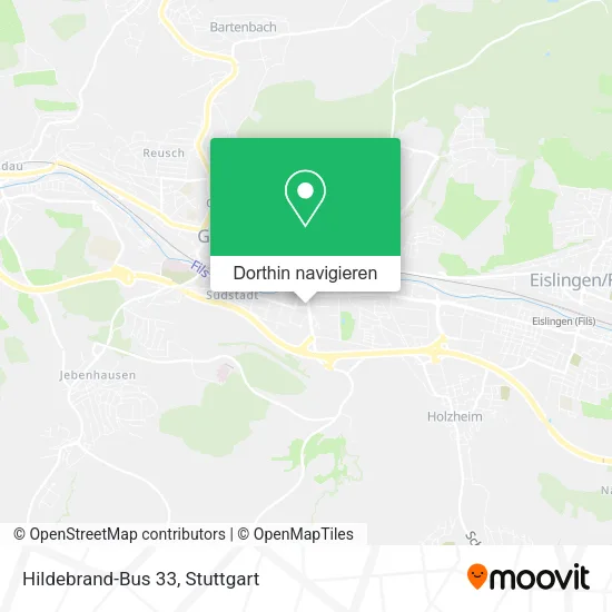 Hildebrand-Bus 33 Karte
