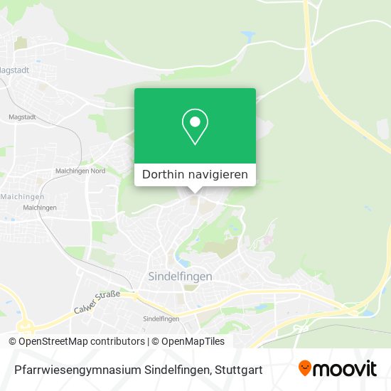 Pfarrwiesengymnasium Sindelfingen Karte
