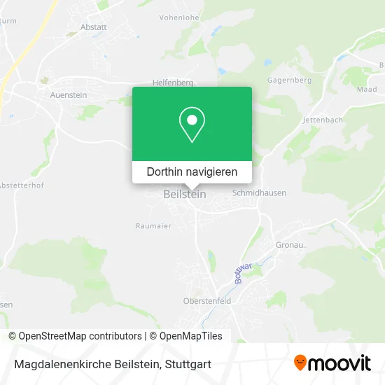 Magdalenenkirche Beilstein Karte