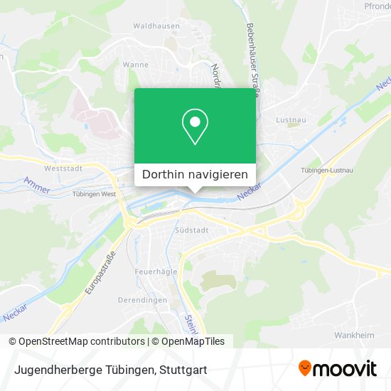 Jugendherberge Tübingen Karte
