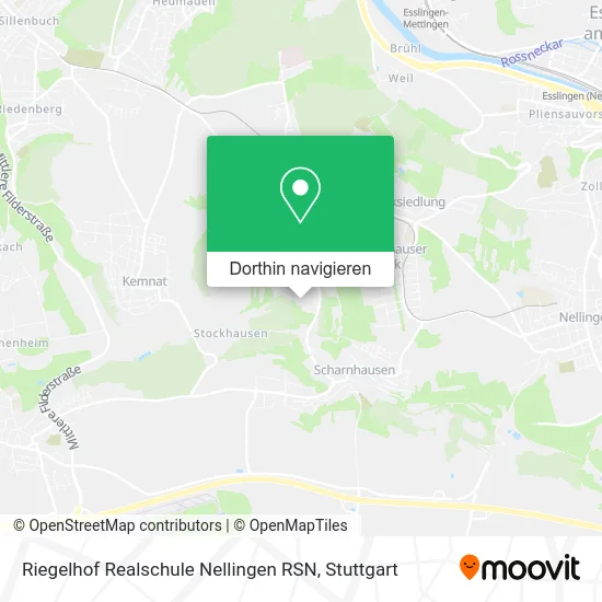 Riegelhof Realschule Nellingen RSN Karte