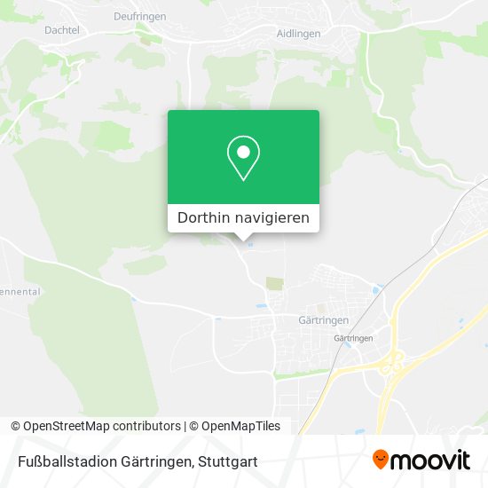 Fußballstadion Gärtringen Karte