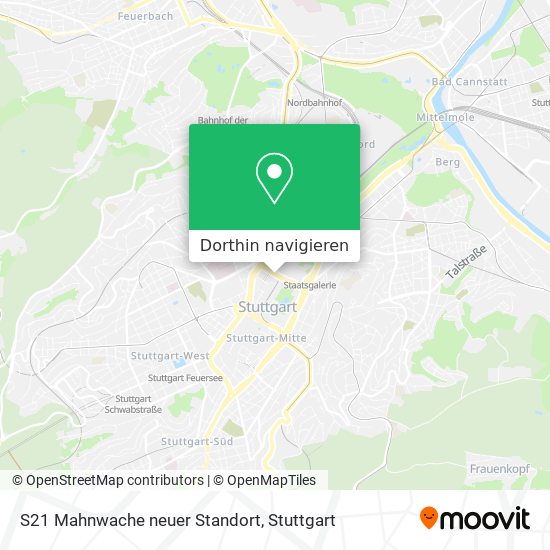 S21 Mahnwache neuer Standort Karte