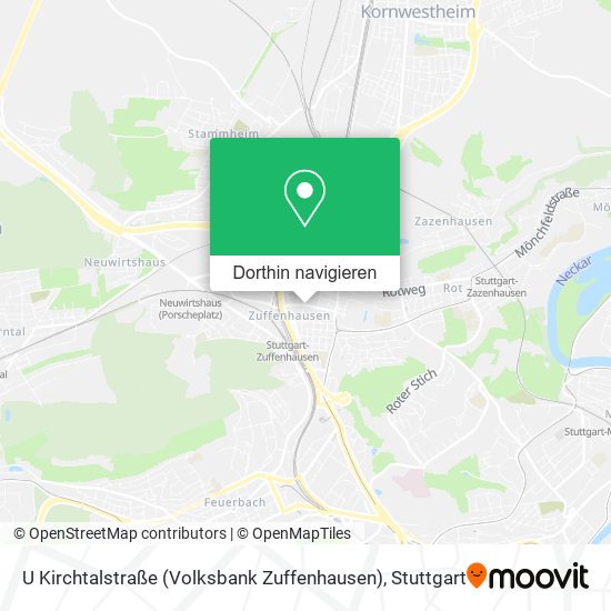U Kirchtalstraße (Volksbank Zuffenhausen) Karte
