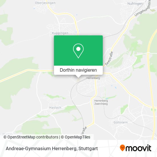 Andreae-Gymnasium Herrenberg Karte