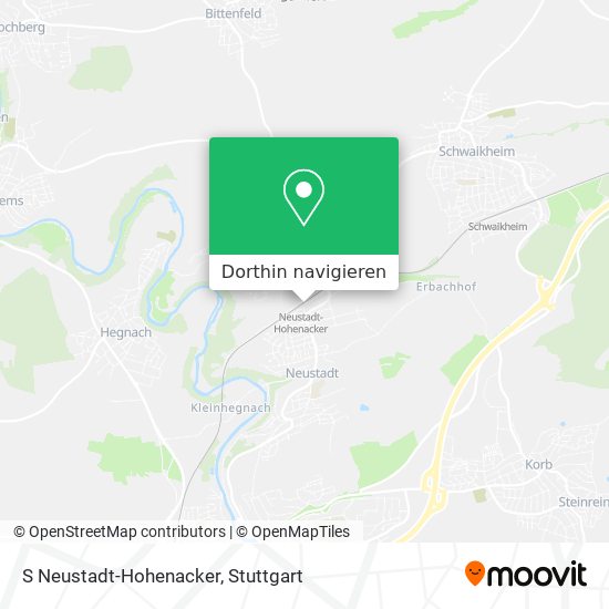 S Neustadt-Hohenacker Karte