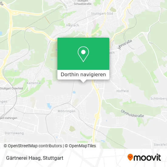 Gärtnerei Haag Karte