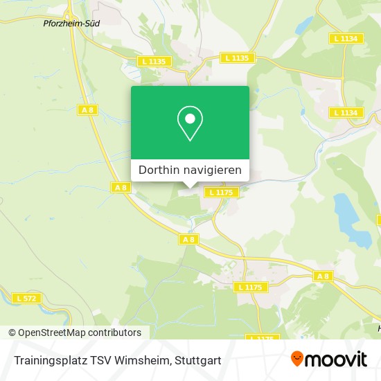 Trainingsplatz TSV Wimsheim Karte