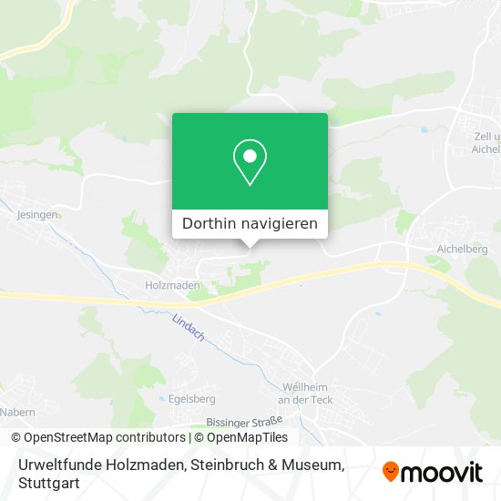Urweltfunde Holzmaden, Steinbruch & Museum Karte