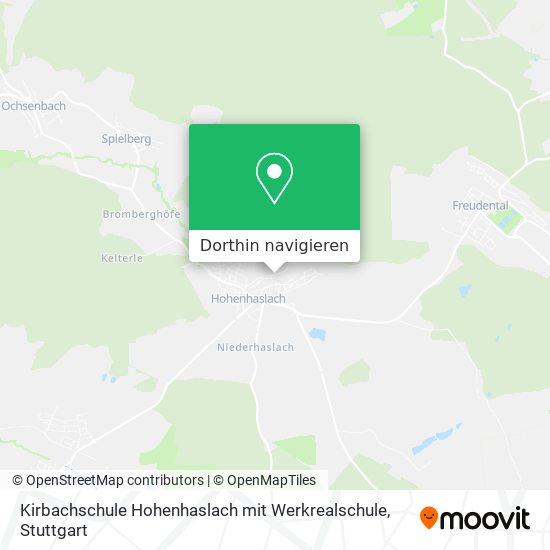 Kirbachschule Hohenhaslach mit Werkrealschule Karte