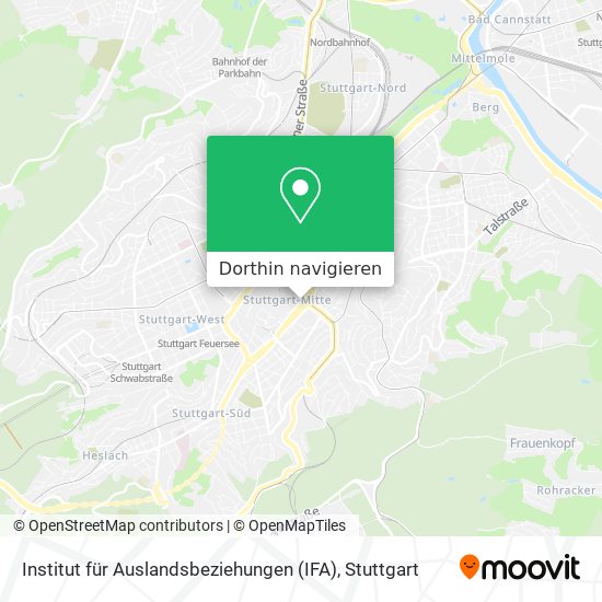 Institut für Auslandsbeziehungen (IFA) Karte