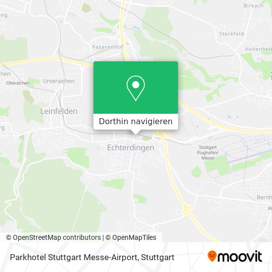 Parkhotel Stuttgart Messe-Airport Karte