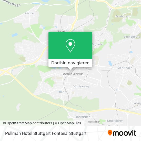 Pullman Hotel Stuttgart Fontana Karte