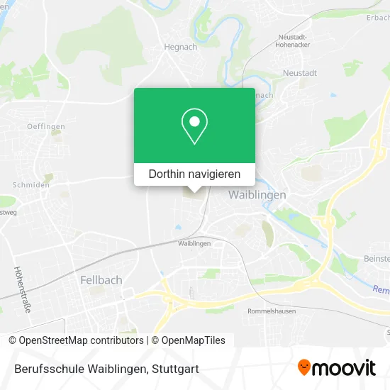 Berufsschule Waiblingen Karte