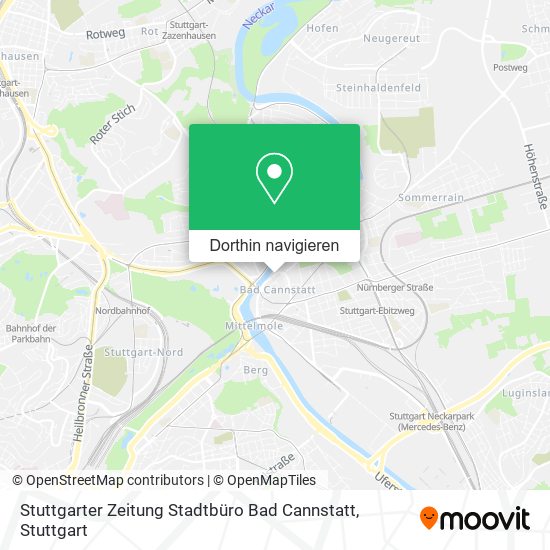 Stuttgarter Zeitung Stadtbüro Bad Cannstatt Karte