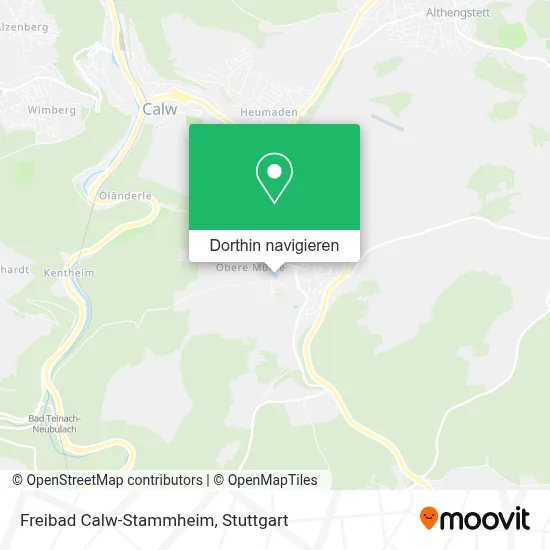 Freibad Calw-Stammheim Karte