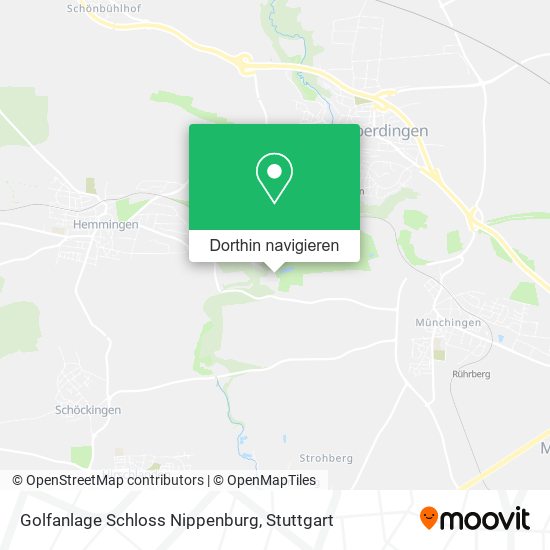 Golfanlage Schloss Nippenburg Karte