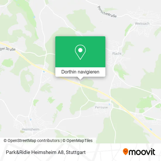 Park&Ridie Heimsheim A8 Karte