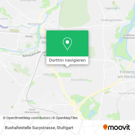 Bushaltestelle Sucystrasse Karte