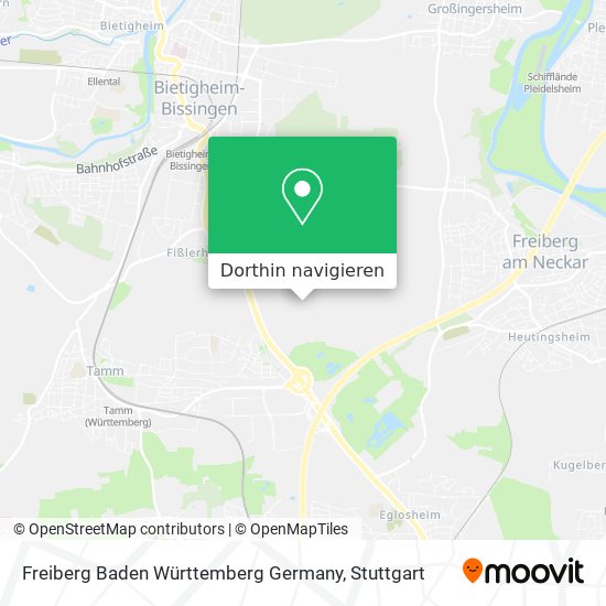 Freiberg Baden Württemberg Germany Karte