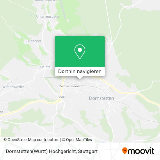 Dornstetten(Württ) Hochgericht Karte