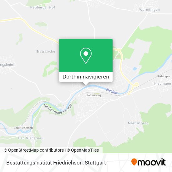 Bestattungsinstitut Friedrichson Karte