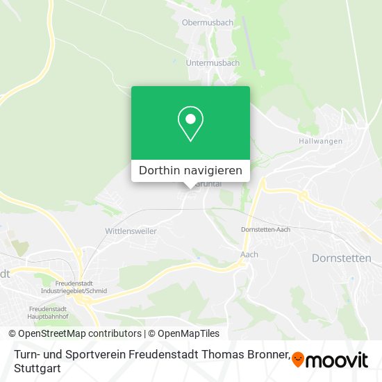 Turn- und Sportverein Freudenstadt Thomas Bronner Karte