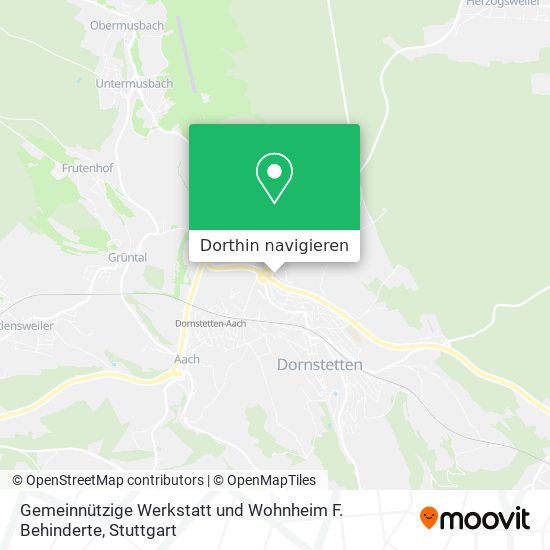 Gemeinnützige Werkstatt und Wohnheim F. Behinderte Karte