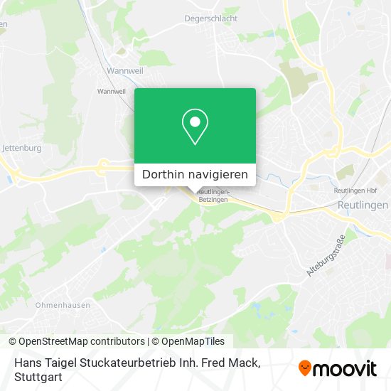 Hans Taigel Stuckateurbetrieb Inh. Fred Mack Karte