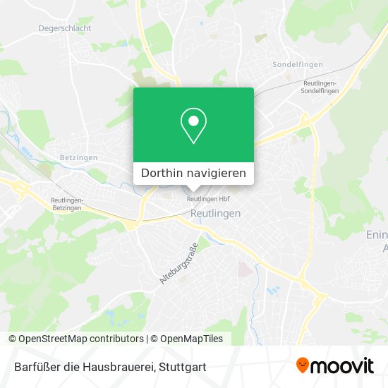 Barfüßer die Hausbrauerei Karte