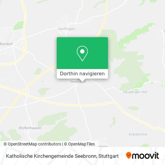 Katholische Kirchengemeinde Seebronn Karte