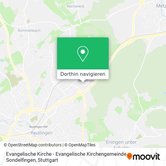 Evangelische Kirche - Evangelische Kirchengemeinde Sondelfingen Karte
