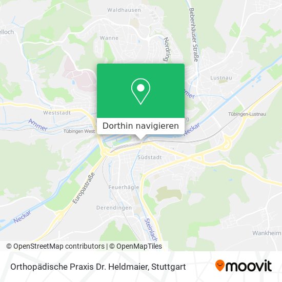 Orthopädische Praxis Dr. Heldmaier Karte