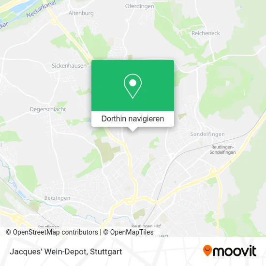 Jacques' Wein-Depot Karte