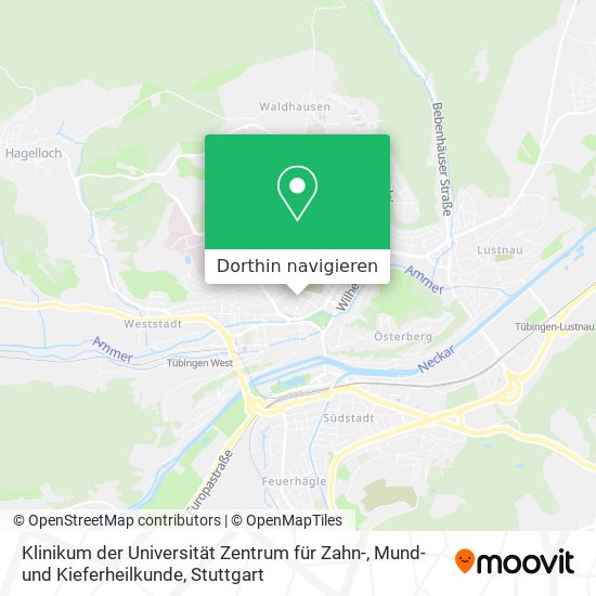 Klinikum der Universität Zentrum für Zahn-, Mund- und Kieferheilkunde Karte