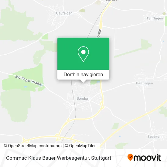 Commac Klaus Bauer Werbeagentur Karte
