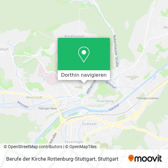 Berufe der Kirche Rottenburg-Stuttgart Karte