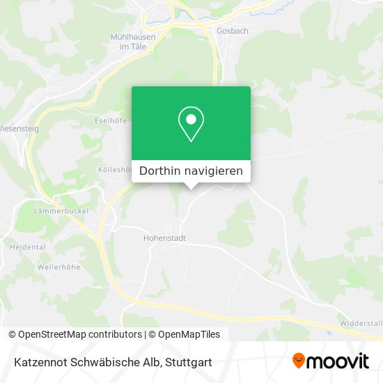 Katzennot Schwäbische Alb Karte