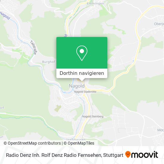 Radio Denz Inh. Rolf Denz Radio Fernsehen Karte