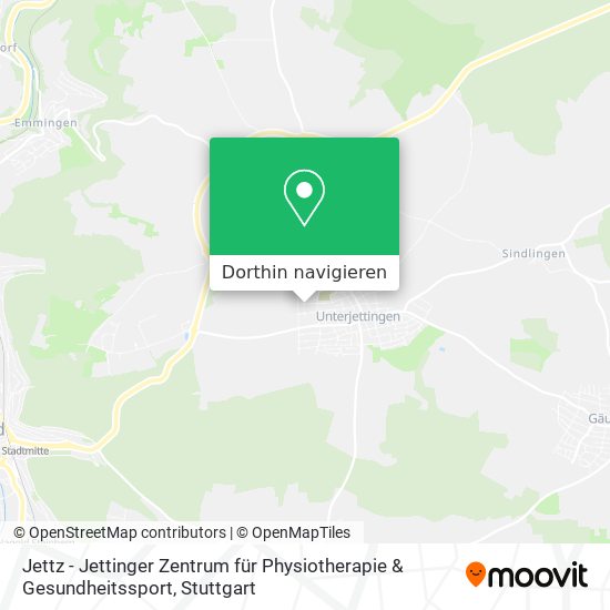 Jettz - Jettinger Zentrum für Physiotherapie & Gesundheitssport Karte