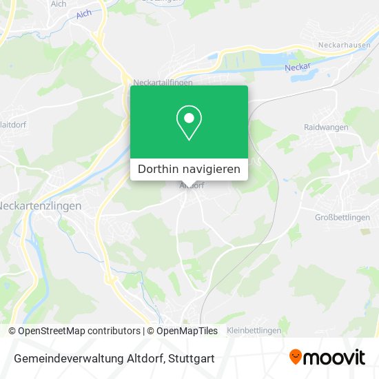 Gemeindeverwaltung Altdorf Karte